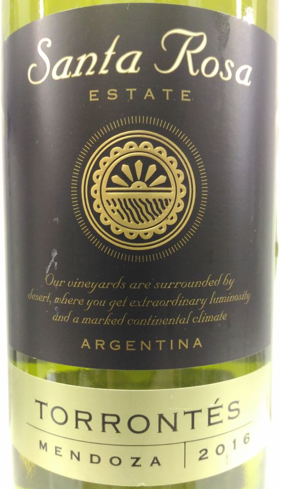 Familia Zuccardi (La Agricola S.A.)  Santa Rosa Estate Torrontés 2016, Main, #4646