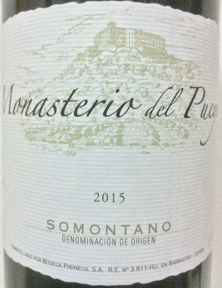 Bodega Pirineos S.A. Monasterio del Pueyo DO Somontano 2015, Main, #4822