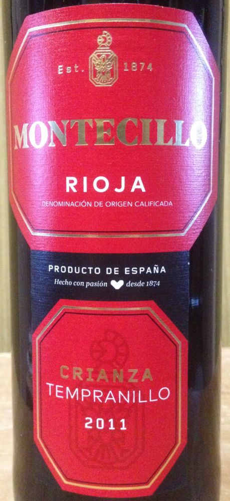 Bodegas Montecillo S.A. Crianza DOCa Rioja 2011, Main, #4826