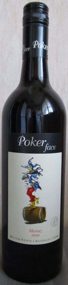 Westend Estate Pty Ltd Poker Face Shiraz 2010, Front, #484