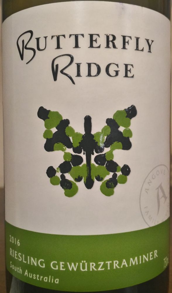 Angove Family Winemakers Butterfly Ridge Riesling Gewürztraminer 2016, Main, #4872