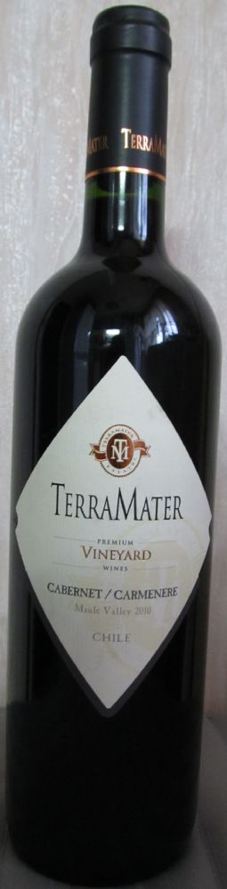 TerraMater S.A. Vineyard Cabernet Sauvignon Carménère 2010, Front, #488