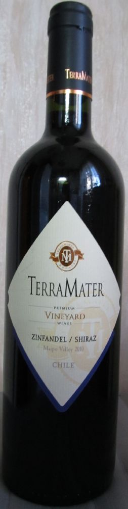 TerraMater S.A. Vineyard Zinfandel Shiraz 2010, Front, #492