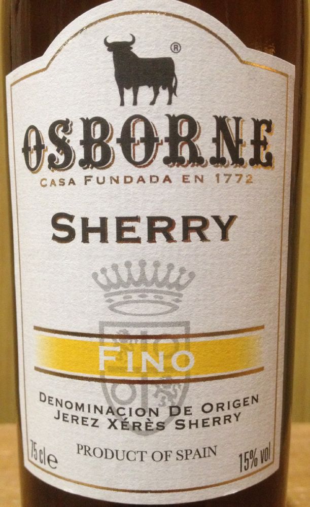 Bodegas Osborne S.A.U. Fino DO Jerez-Xérès-Sherry NV, Main, #4935