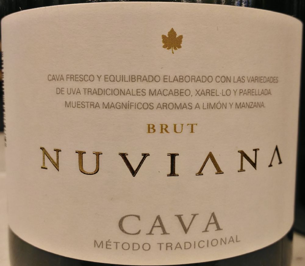 Codorníu S.A. BRUT Nuviana DO Cava NV, Main, #4996