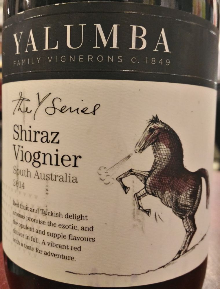 Yalumba Winery The Y Series Shiraz Viognier 2014, Main, #5023