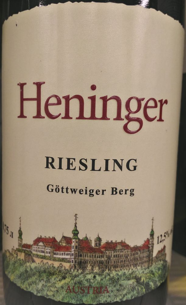 Weingut Heninger e.U. Göttweiger Berg Riesling 2015, Main, #5035