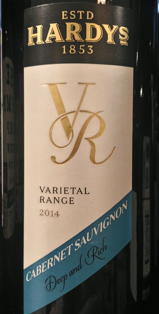 Thomas Hardy & Sons VR Varietal Range Cabernet Sauvignon 2014, Main, #5057