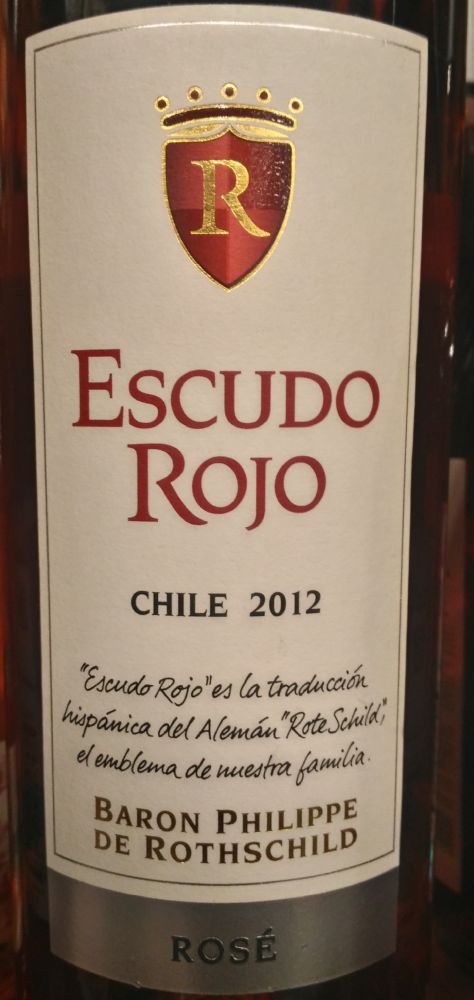 Baron Philippe de Rothschild Maipo Chile S.p.A. Escudo Rojo 2012, Main, #5078