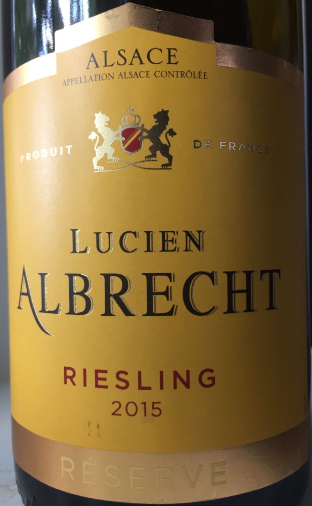 Lucien Albrecht Réserve Riesling Alsace AOC/AOP 2015, Main, #5172