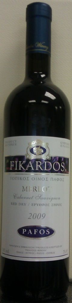 Fikardos Winery Merlot 2009, Front, #520