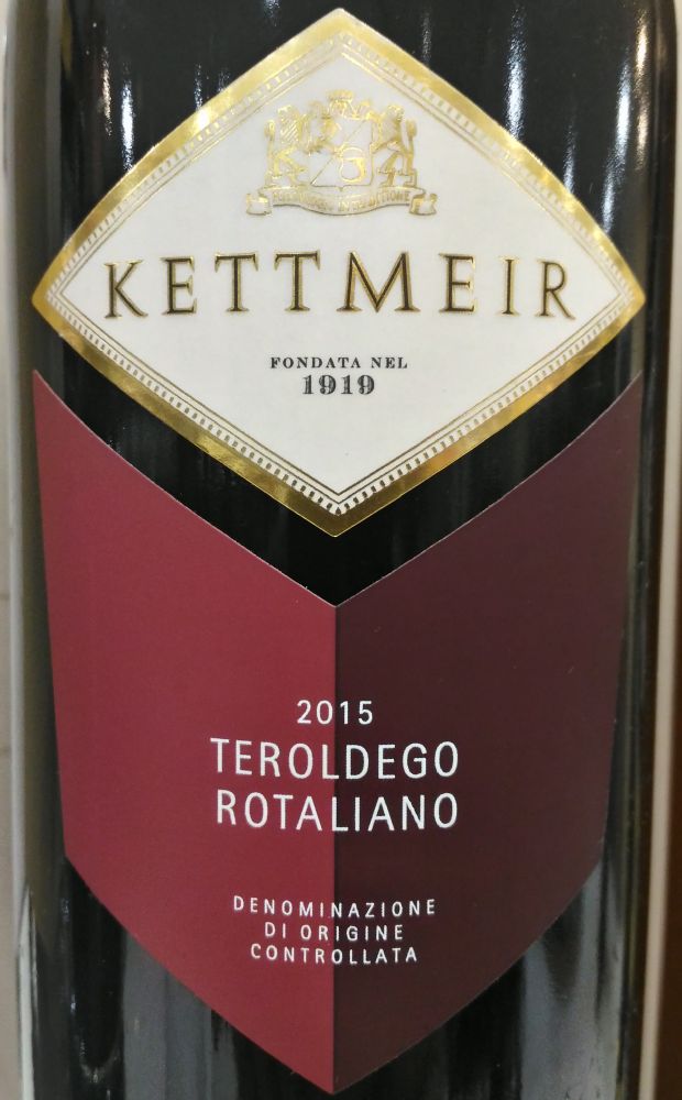 Kettmeir S.p.a. Teroldego Rotalìano DOC 2015, Main, #5311