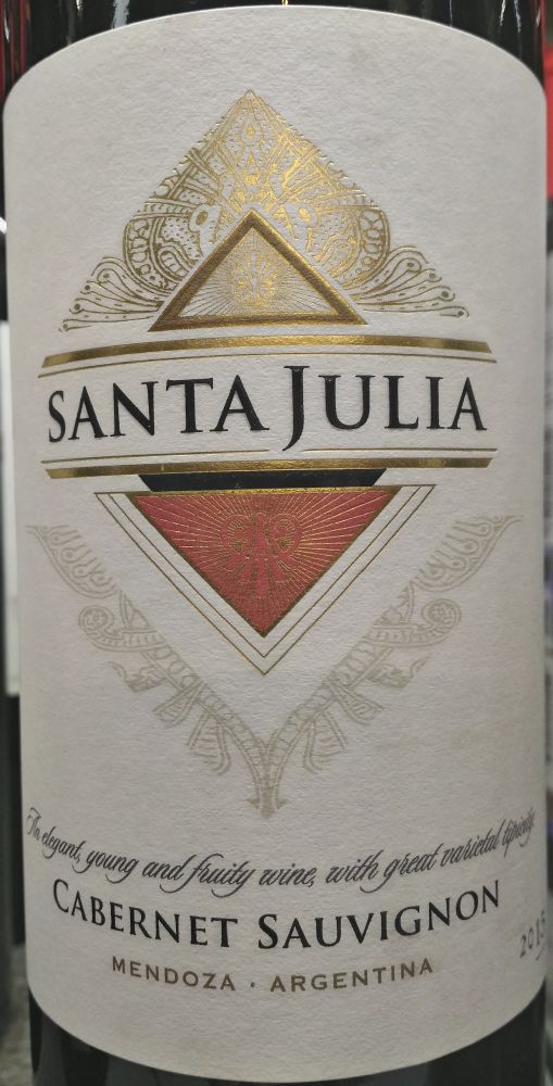 Bodega Santa Julia Cabernet Sauvignon 2015, Main, #5426