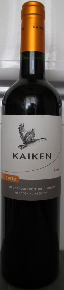 Kaiken S.A. Corte Malbec Bonarda Petit Verdot 2009, Front, #545