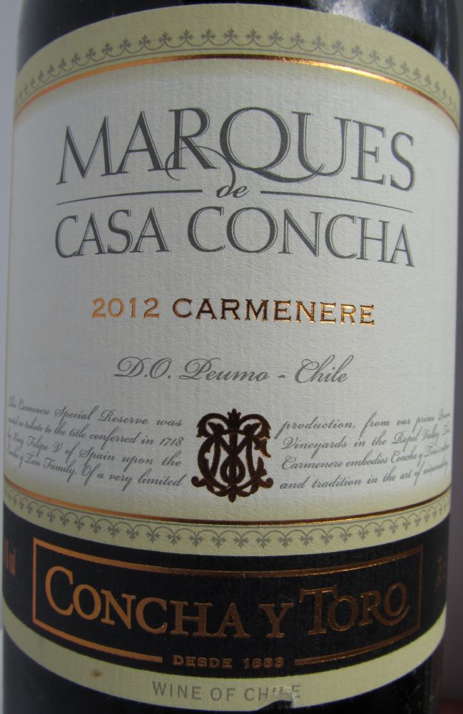 Viña Concha y Toro S.A. Marques de Casa Concha Carménère Peumo 2012, Main, #5461