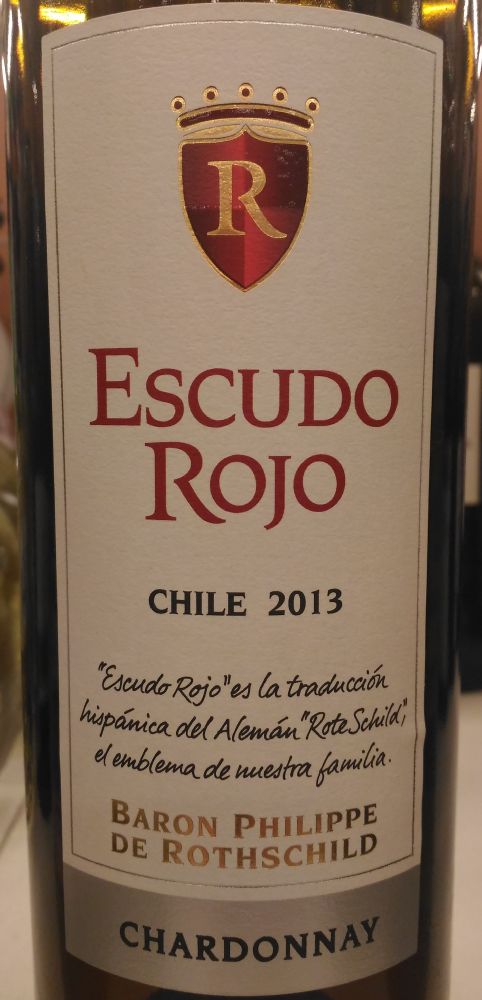 Baron Philippe de Rothschild Maipo Chile S.p.A. Escudo Rojo Chardonnay 2013, Main, #5489