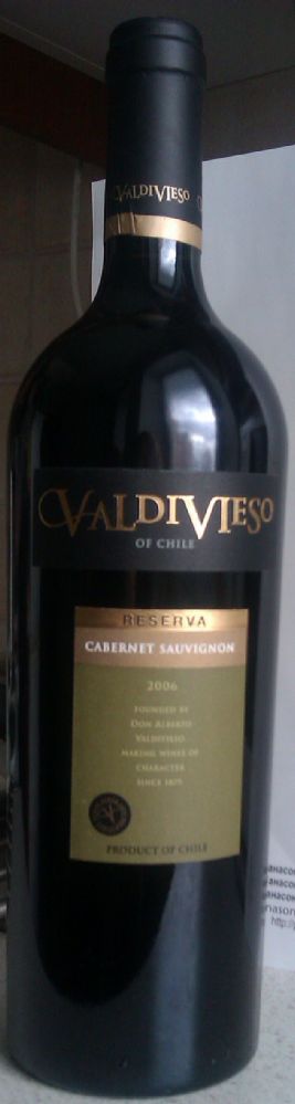 Viña Valdivieso S.A. Reserva Cabernet Sauvignon 2006, Front, #555
