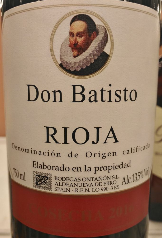 Bodegas Ontañón S.L. Don Batisto DOCa Rioja 2016, Main, #5587