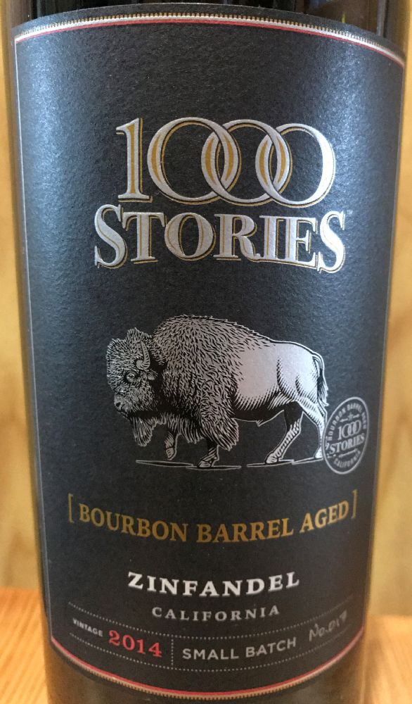 1000 Stories Vineyard Bourbon Barrel Aged Zinfandel 2014, Main, #5593