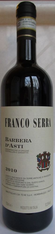 Tenute Neirano S.p.A. FRANCO SERRA Barbera d'Asti DOCG 2010, Main, #569