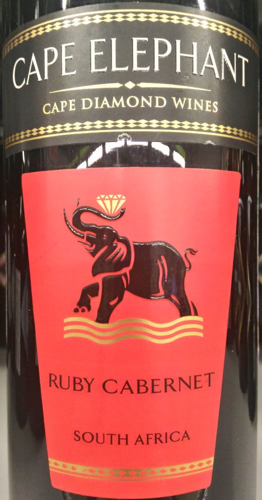 Cape Diamond Wines (Pty) Ltd Cape Elephant Ruby Cabernet 2015, Main, #5809