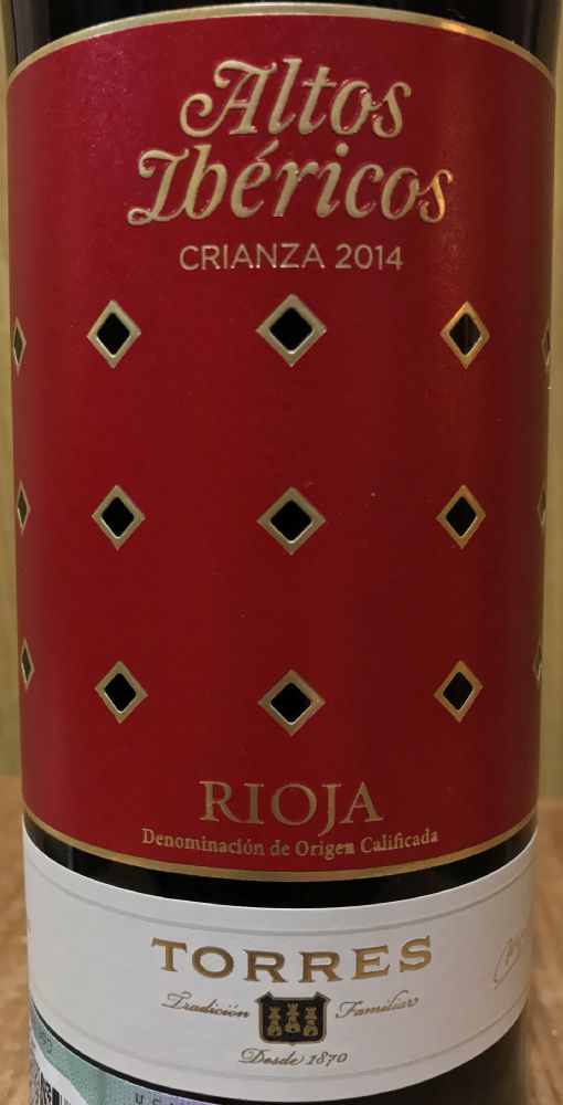 Soto de Torres S.L. Altos Ibéricos Crianza DOCa Rioja 2014, Main, #5819