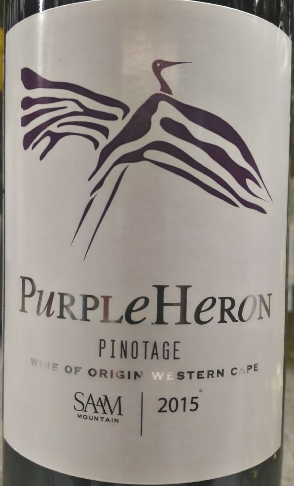 Perdeberg Wines (Pty) Ltd Purple Heron Saam Mountain Pinotage 2015, Main, #5888