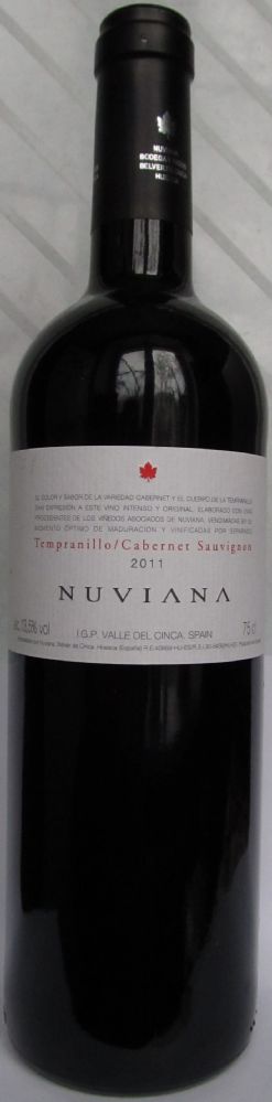 Bodega Nuviana Tempranillo Cabernet Sauvignon IGP Valle del Cinca 2011, Main, #591