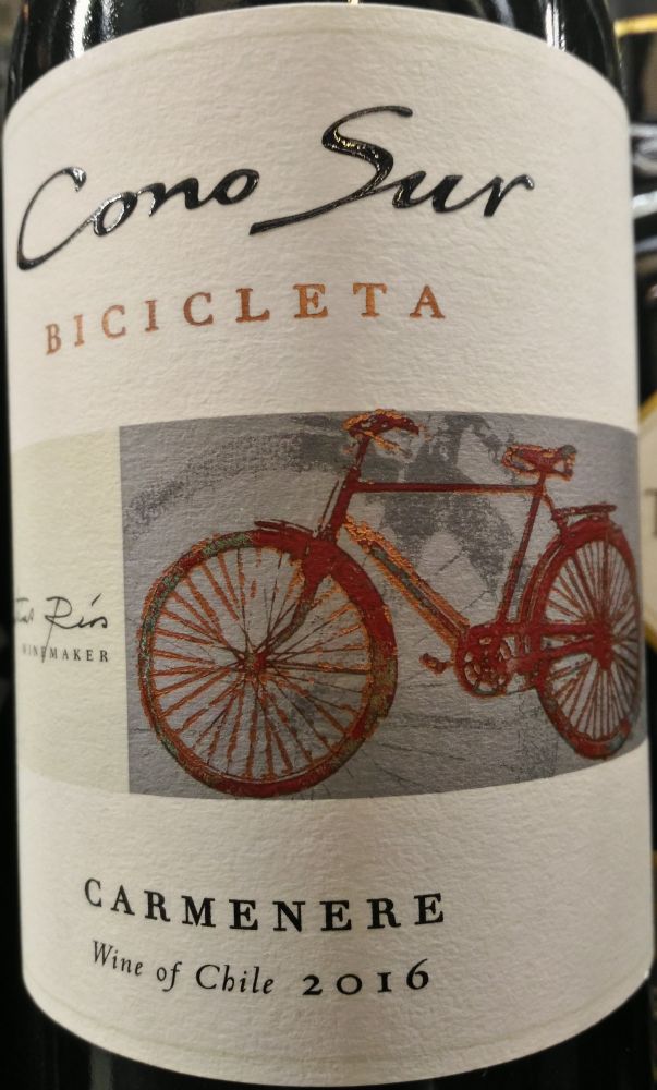 Viña Cono Sur S.A. BICICLETA Carménère 2016, Main, #5935