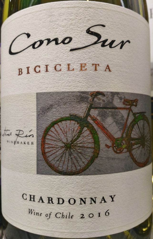 Viña Cono Sur S.A. BICICLETA Chardonnay 2016, Main, #5939