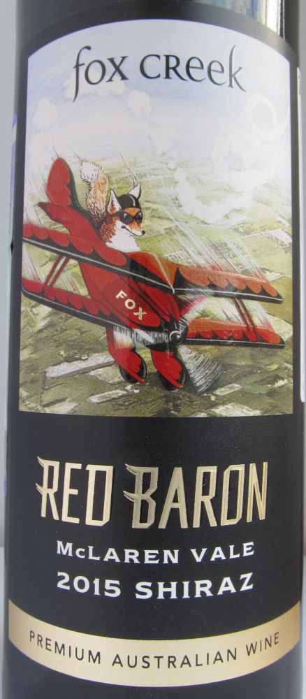 Fox Creek Wines Red Baron Shiraz McLaren Vale 2015, Main, #5960
