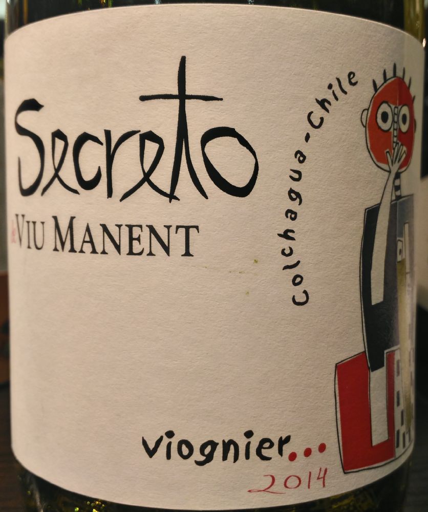 Viu Manent y Cia Ltda Secreto de Viu Manent Viognier 2014, Main, #6026