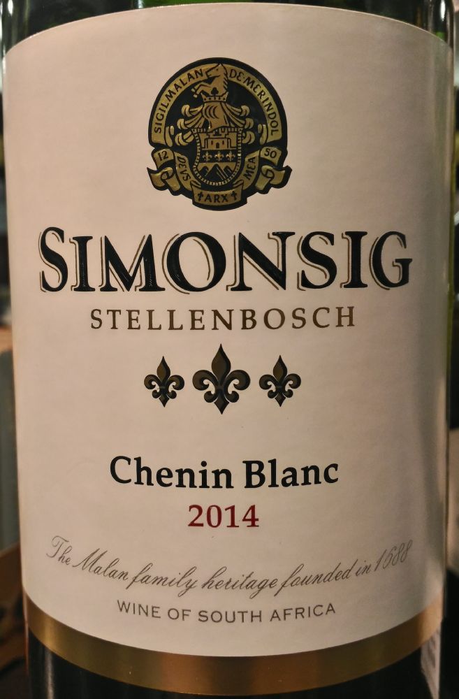 Simonsig Chenin Blanc W.O. Stellenbosch 2014, Main, #6030