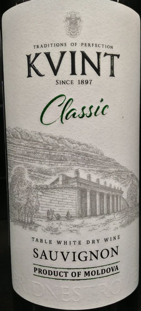 ЗАО "Тираспольский винно-коньячный завод "KVINT" Classic Sauvignon Blanc NV, Main, #6074