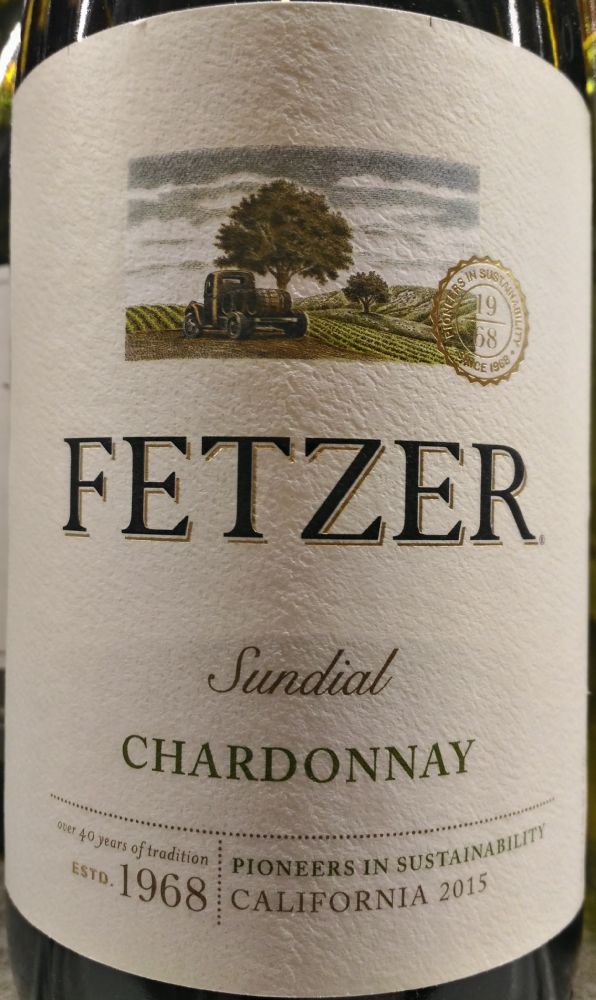 Fetzer Vineyards Sundial Chardonnay 2015, Main, #6151