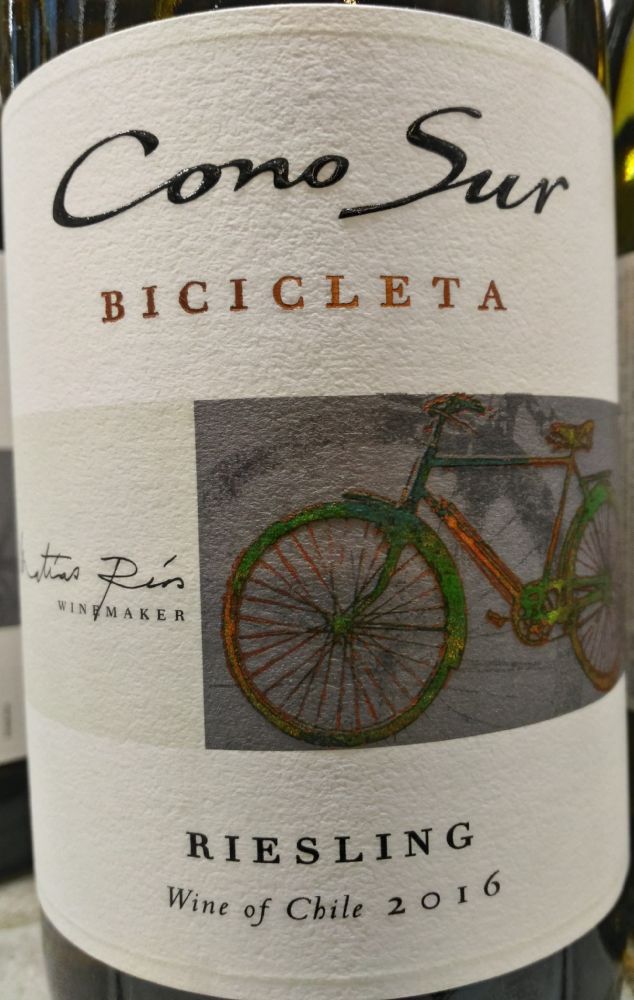 Viña Cono Sur S.A. BICICLETA Riesling 2016, Main, #6177