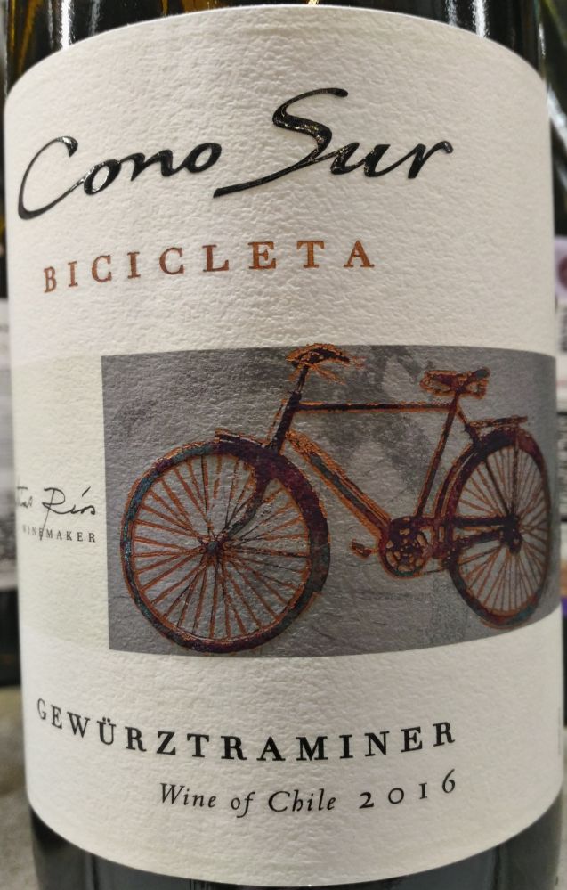 Viña Cono Sur S.A. BICICLETA Gewürztraminer 2016, Main, #6201