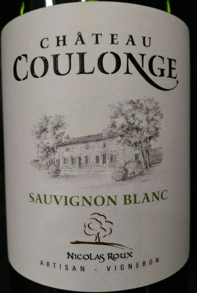 Château Coulonge Sauvignon Blanc 2016, Main, #6254