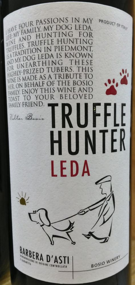 Bosio S.r.l. Truffle Hunter Leda Barbera d'Asti DOCG 2016, Main, #6270