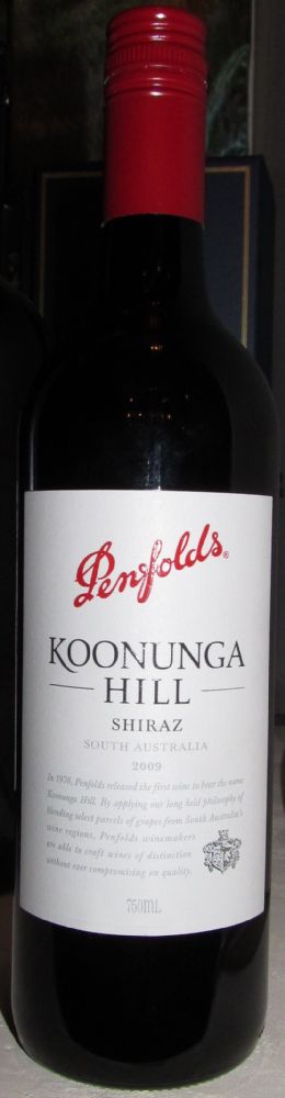 Penfolds Wines Koonunga Hill Shiraz 2009, Front, #635