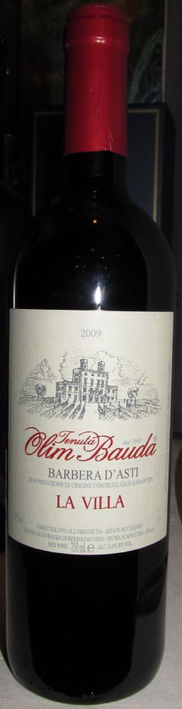 Tenuta Olim Bauda LA VILLA Barbera d'Asti DOCG 2009, Main, #639