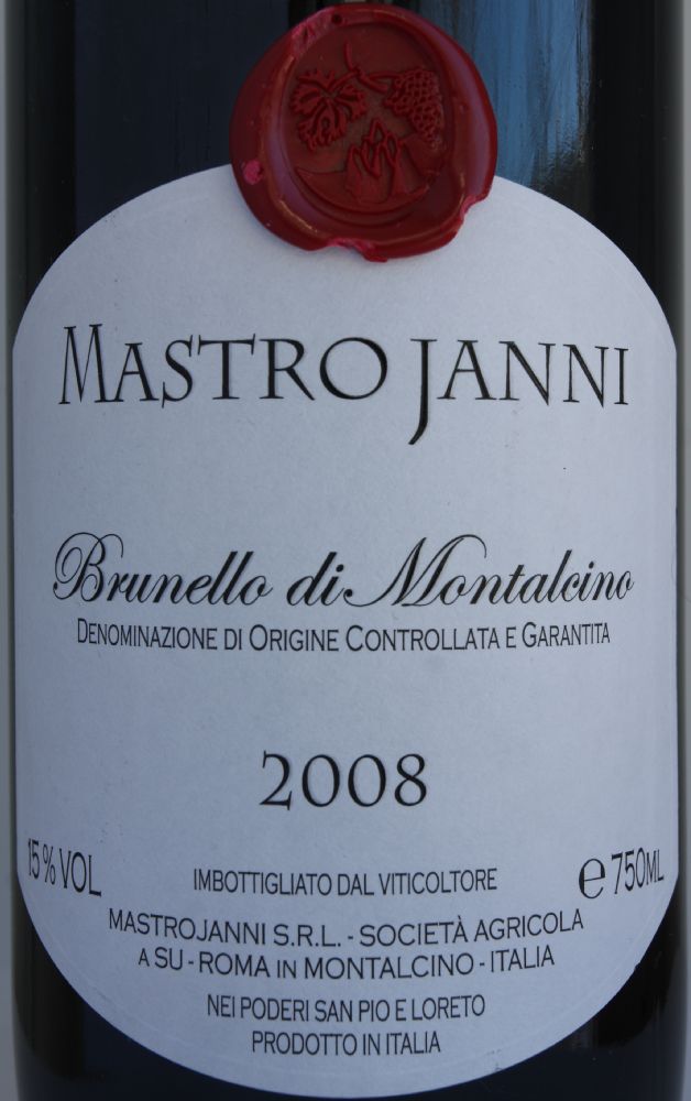 Mastrojanni S.r.l. Brunello di Montalcino DOCG 2008, Main, #6396