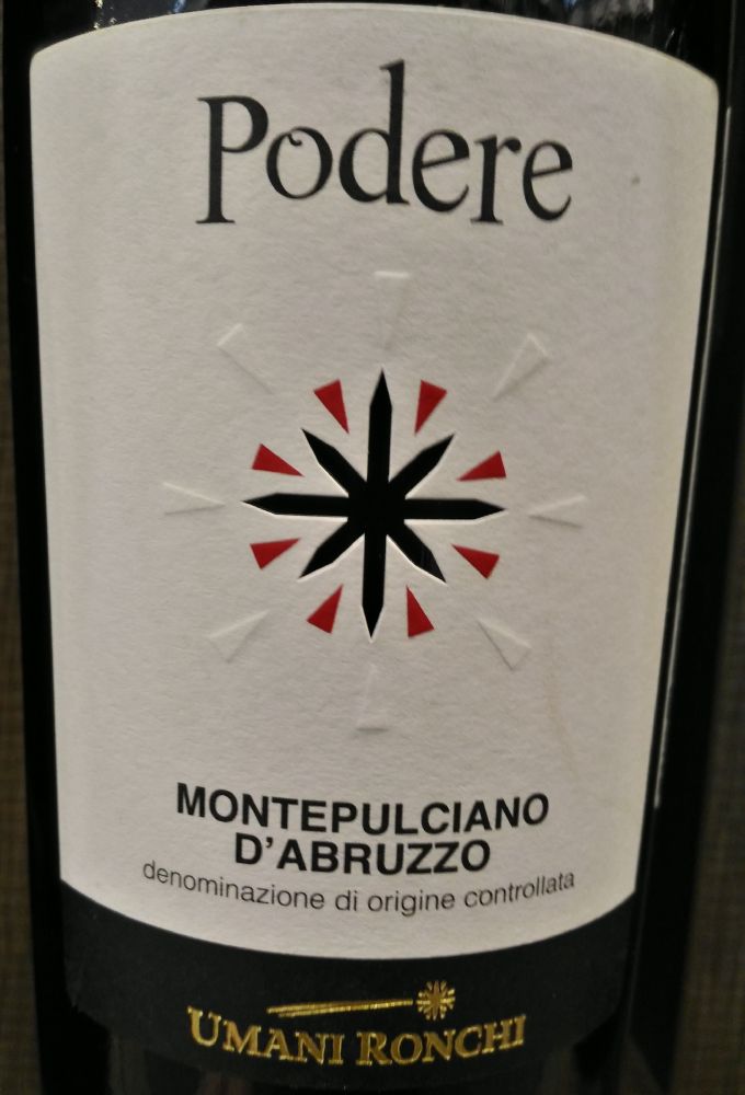 Azienda Vinicola Umani Ronchi S.p.a. Podere Montepulciano d'Abruzzo DOC 2016, Main, #6495