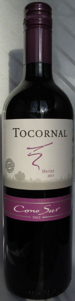 Viña Cono Sur S.A. Tocornal Merlot 2011, Front, #661