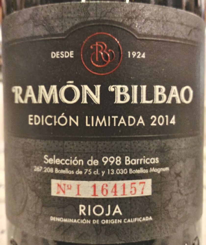 Bodegas Ramón Bilbao S.A. Edición Limitada DOCa Rioja 2014, Main, #6650