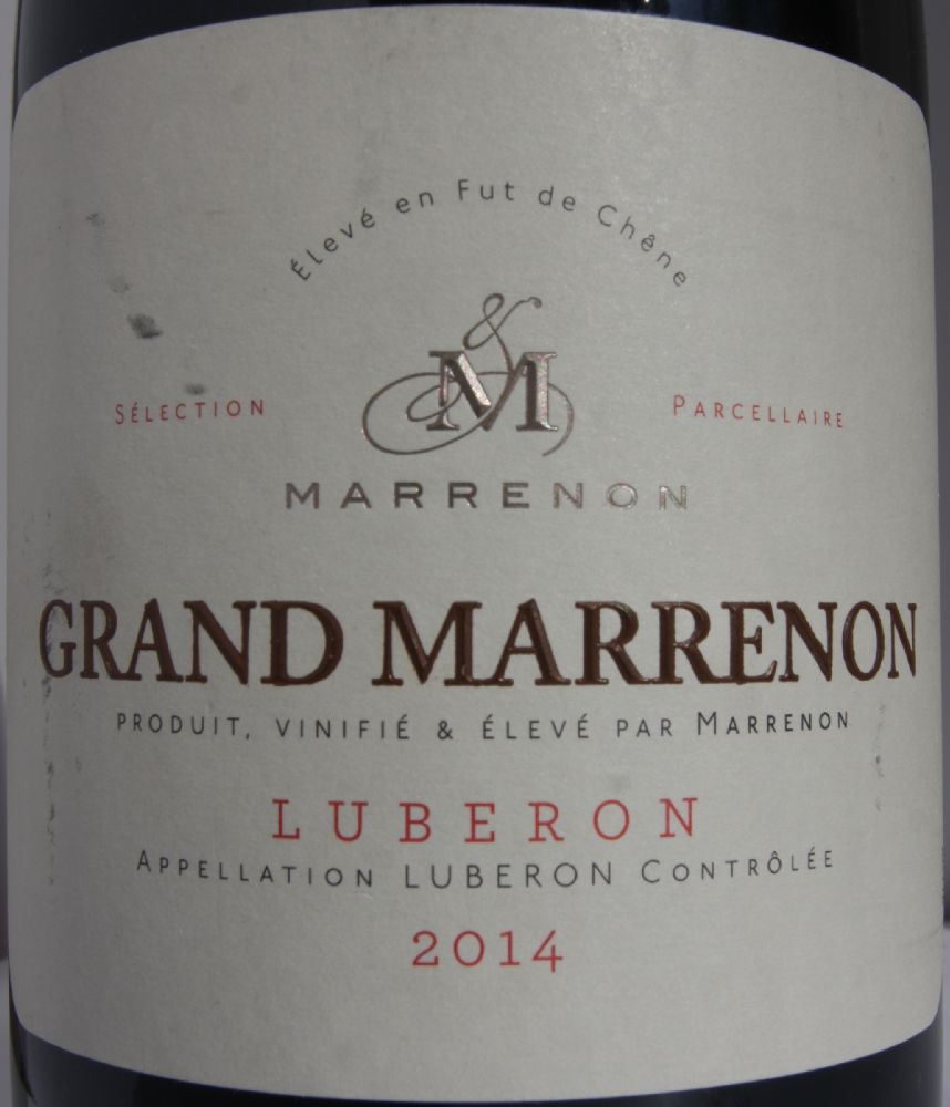 Marrenon Vignobles en Luberon et Ventoux Grand Marrenon Luberon AOC/AOP 2014, Main, #6668