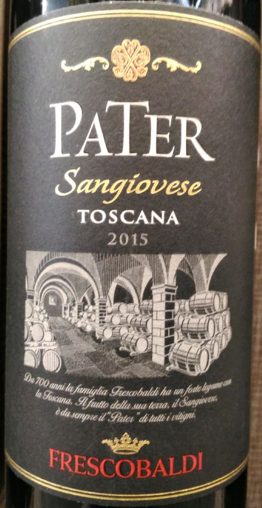 Marchesi de' Frescobaldi Srl Pater Sangiovese Toscana IGT 2015, Main, #6756