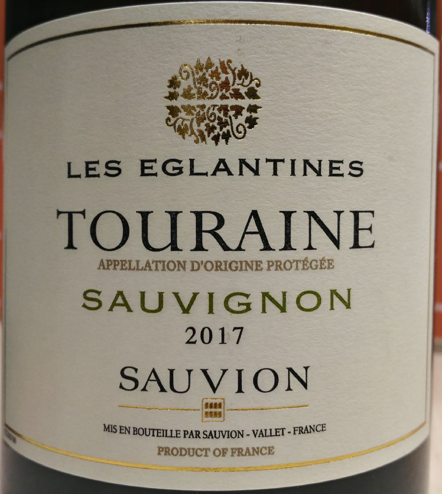 Lacheteau S.A.S. Les Églantines Sauvion Sauvignon Blanc Touraine AOC/AOP 2017, Main, #6789
