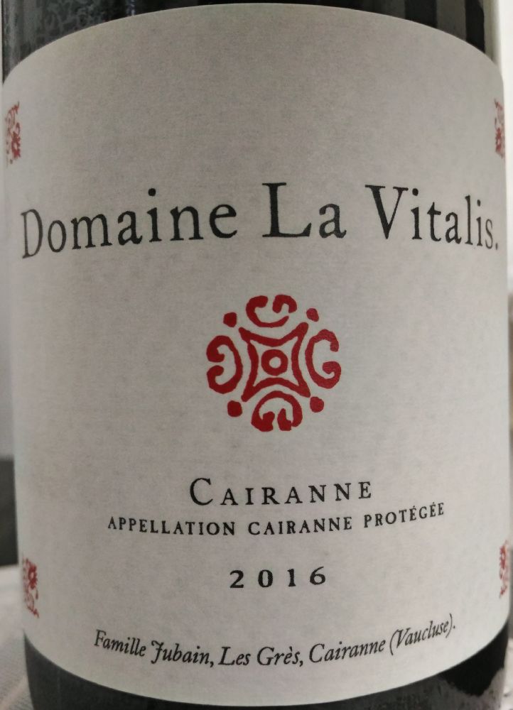 Domaine La Vitalis Cairanne AOC/AOP 2016, Main, #6796