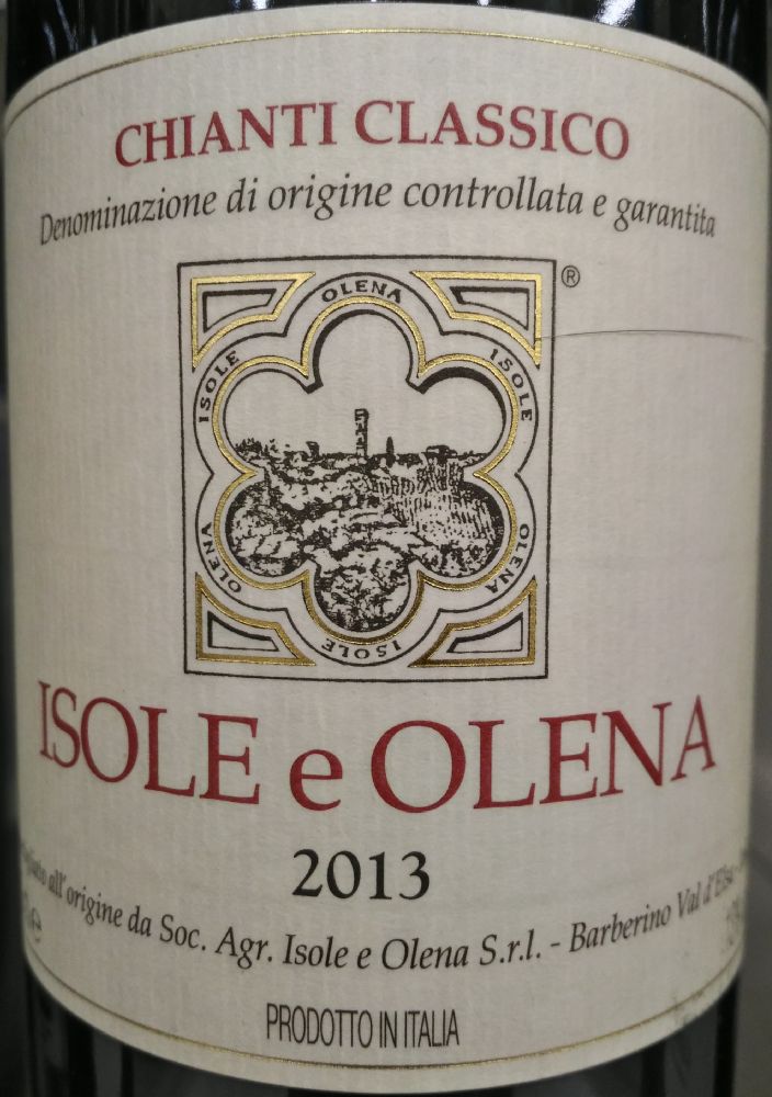 Isole E Olena S.r.l. Chianti Classico DOCG 2013, Main, #6811